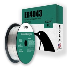 PGN Aluminum MIG Welding Wire - ER4043 .035 Inch - 1 Pound Spool - Aluminum M...
