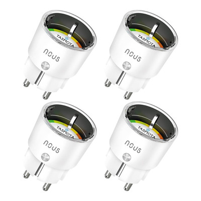 Tasmota Socket NOUS A1T, Smallest Wifi ESP8266 Smart Plug, 10A Mini Wifi Sockets