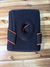 Black Red Hinged Open Patella Knee Brace Support Wrap Size M