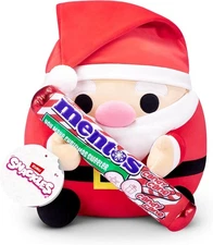Zuru Snackles HOLIDAY 5" Santa Plush with Candy Cane Mentos **READ**