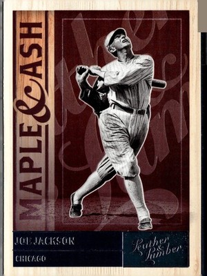 2019 Panini Leather & Lumber #MA-4 Joe Jackson Maple and Ash