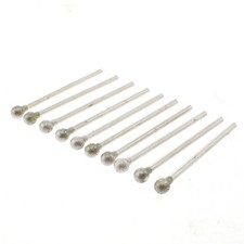 Diamond Drill Bits Spherical Grinding 6mm Head 3mm Shank for Dremel Rotary Tools