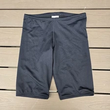 TYR Men Solid Black Swimsuit Jammer  Size: 30 New Sample No Logo