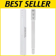 Adjustable Outlet Extender - Extends 22" to 34", 2 USB Ports