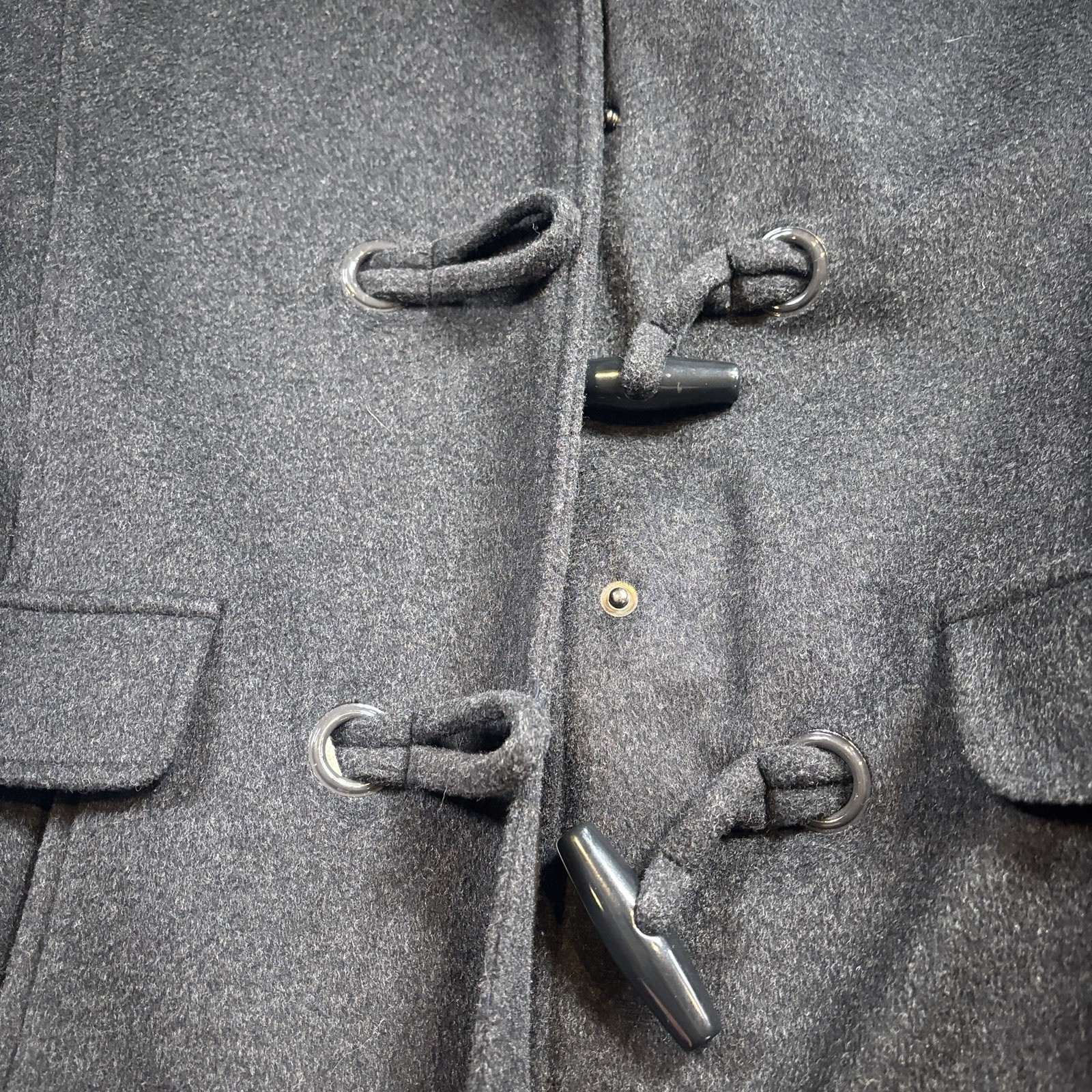 Pendleton Toggle Duffle Coat Womens Small Gray Ho… - image 7