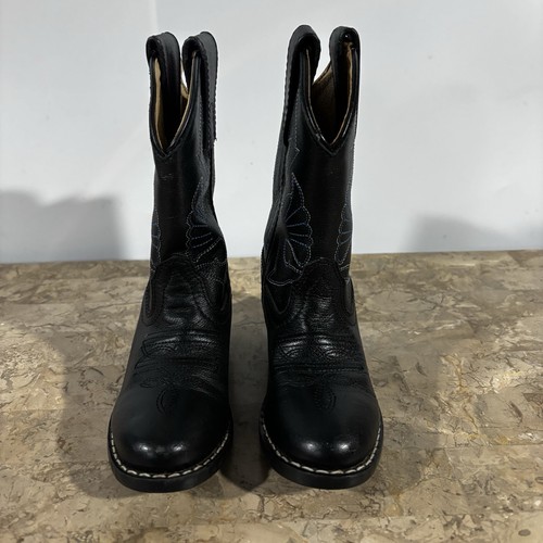 Kleinkind Masterson Boot Co. Größe 9M - schwarze Cowboystiefel Stil