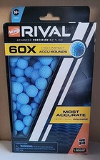 Nerf Rival 60X High-Impact Accu-Rounds Refill Pack Blue Foam Ammo 14 Hasbro