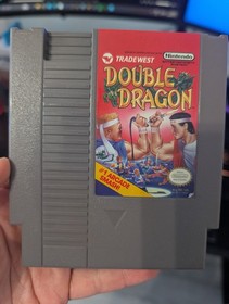 ***NES Used Double Dragon-100% Authentic-CIB Complete in Box-Game Box Manuel