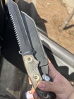 Brand New Fixed Blade Survival Knife Black Combo Edge — photo 4