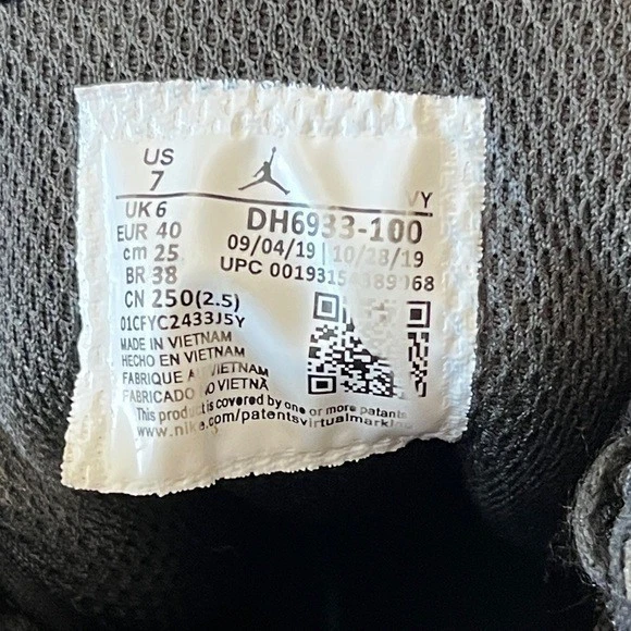 Pantalones Cortos Air Jordan 1 Mid SE Diamante Blanco Negro DH6933-100 Para Hombre Talla 7 Foto 2 de 4