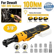 Brushless Cordless Electric Ratchet Wrench 38 For Dewalt 20v Li-ion Battery Brushless Cordless Electric Ratchet Wrench 38 For Dewalt 20v Li-ion Battery
