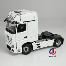 1:18 Nzg Mercedes-benz Actros Giga Space 4x2 Truck Tractor Head Model White
