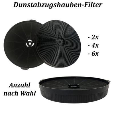 2x/4x/6x Kohlefilter ersetzt KKT Kolbe K111, Belling 082663849, Bomann 257400