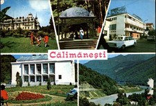 Calimanesti Romania view vintage postcard w208