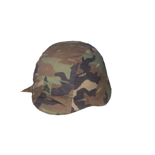 Vietnam War US Army Soldiers M-1 Helmet With Liner and Camo Cover 1964