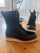Red Wing 8" Winter Moc Boot 3424 Lined Black