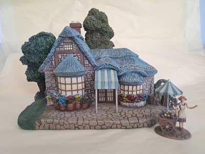 Thomas Kinkade Hawthorne Village Falbrooke Florist Shop & Florist Lady (Gänseblümchen)
