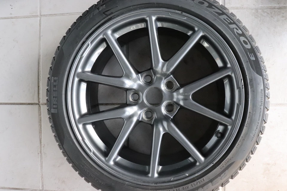 4x Original Tesla Model 3 Winterräder Winterreifen 235/45 R18 18 Zoll Alufelgen - Bild 3 von 4