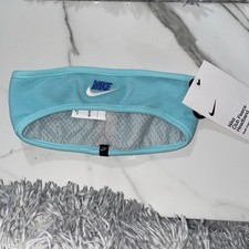 Nike Club Fleece Headband Youth Light Blue Unisex Girls Boys Cold Weather