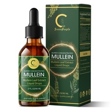 Mullein Leaf Extract Organic Lung Cleanse Drops for Lung Health Natural Herbal