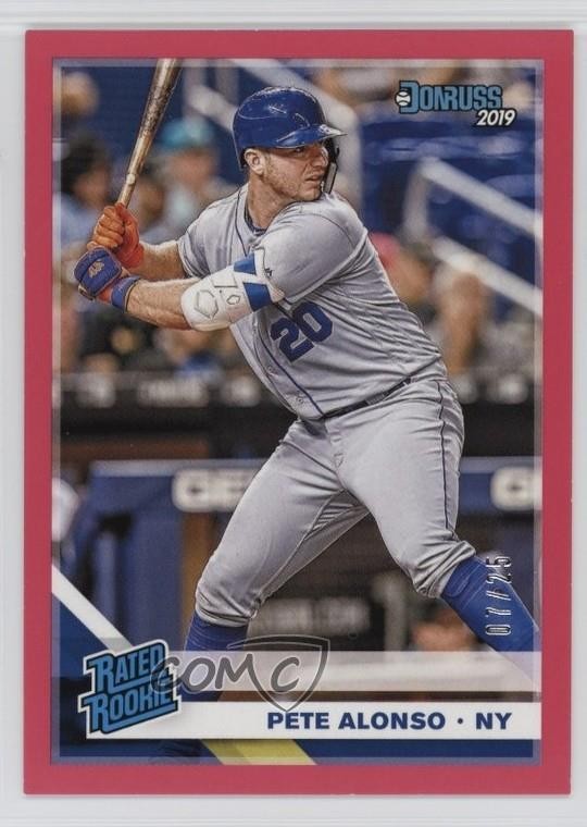 2019 Panini Chronicles Donruss Rated Rookies Pink 7/25 Pete Alonso #255 RC 1u2c