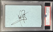 Neil Armstrong Astronaut Signed Autograph PSA/DNA Slabbed Encapsulated 3x5 Card