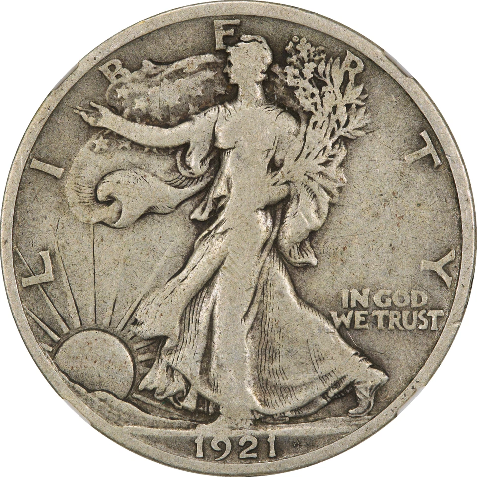1921-S Walking Liberty Half Dollar 50c NGC F15 CAC - Image 4 of 4