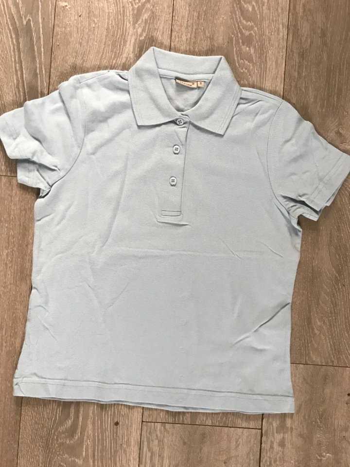 women polo shirt, sky blue, size small Uk size 10 , new, ladies, older girls - Image 1 of 1