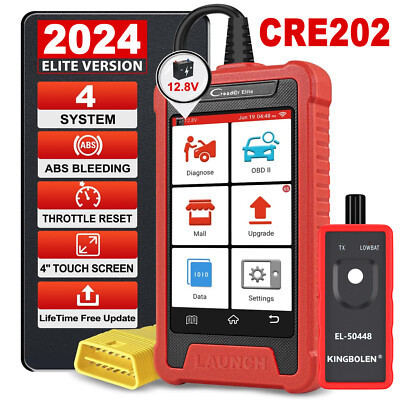 LAUNCH Creader Elite 202 Car Diagnostic Scanner Tool Engine TCM ABS SRS Reader