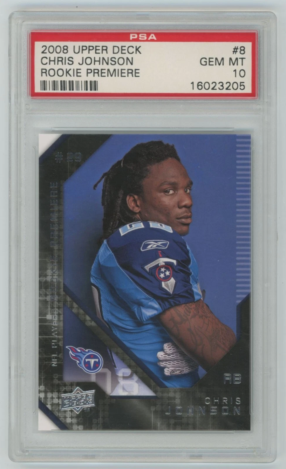 Chris Johnson Upper Deck Rookie Premiere #8 Base