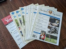 8 Issues of The Whole Dog Journal 2016 and 2017 and bonus Your Dog Issue