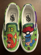 KIDS POKEMON SLIP ON VANS SIZE 11 NEW WITHOUT...