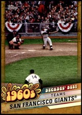 San Francisco Giants 2020 Topps Decades Best 5x7 Gold #DB-23 8/10 Giants