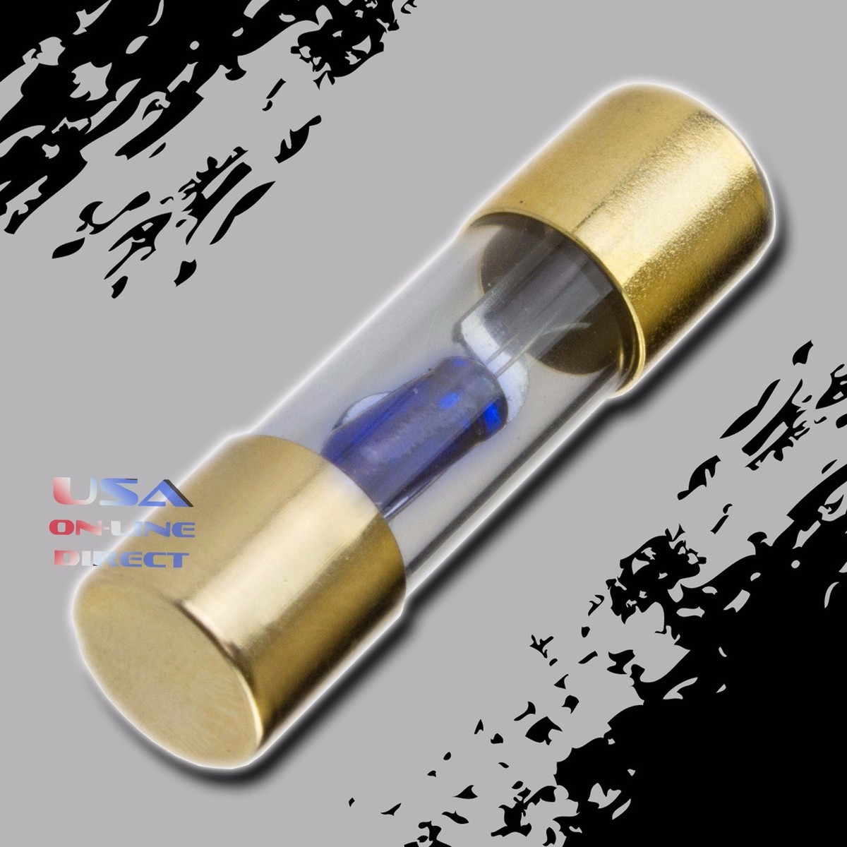 AGU Fuse 10pcs 30 Amp Blue LED Glass Fuses GOLD Plated Marine Car