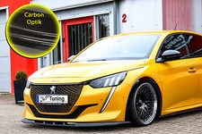 Spoilerschwert Frontspoiler aus ABS für Peugeot 208 e208 GT GT-Line Carbon Optik
