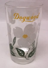 Vintage Boscul Dogwood Juice Size Peanut Butter Glass