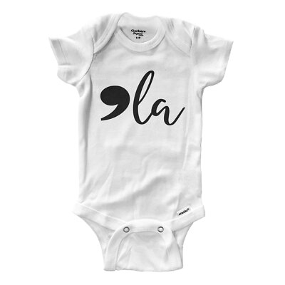 Comma La Funny Baby Infant Onesie Bodysuit One Piece Clothes Kamala Harris Graph
