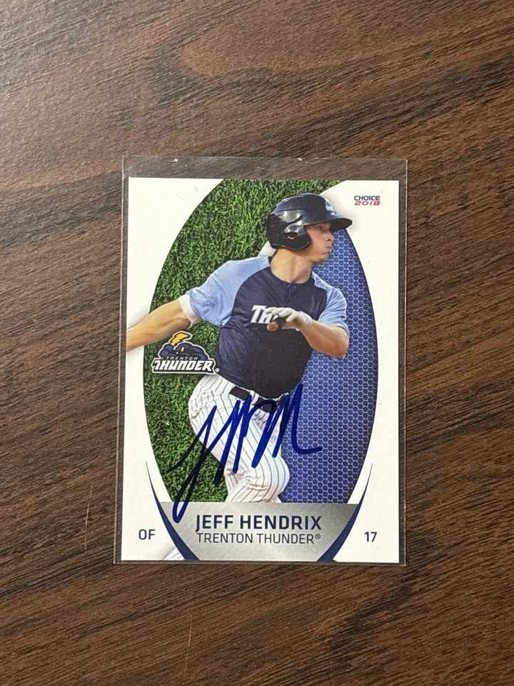 Jeff Hendrix 2018 Choice Trenton Thunder #11 Auto Autographed Signed - Image 2 of 4
