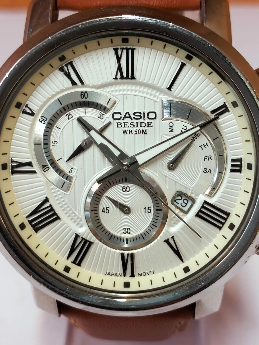 Casio beside online chronograph wr 50m
