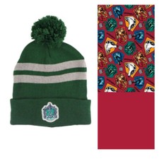 Harry Potter Slytherin Kinder Jugend Winter Set Mütze plus Snood Schaal 54 56