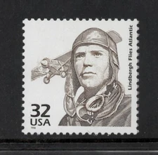 3184m - MNH - Lindbergh Flies Atlantic Celebrate the Century U.S. Postage Stamp