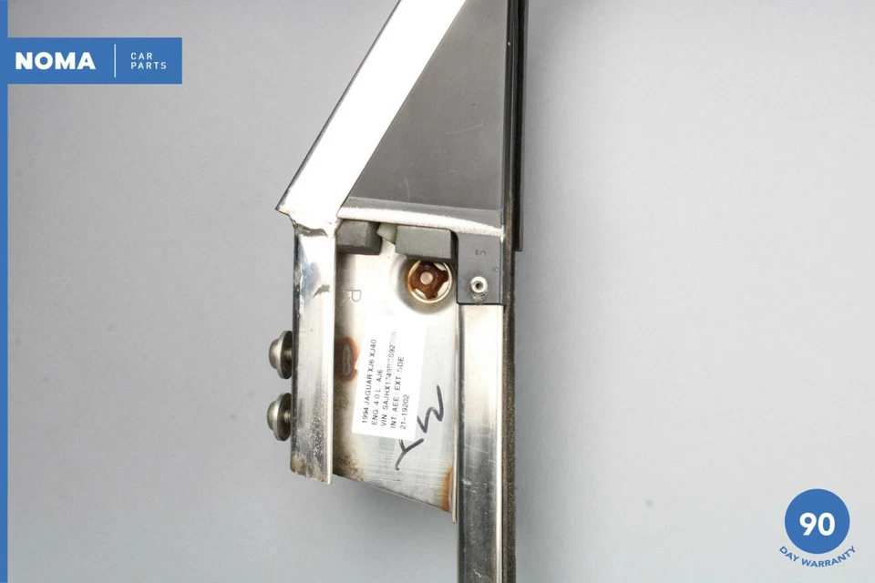 Marco de ventana de puerta exterior lateral derecho trasero derecho Jaguar XJ6 XJ40 SWB 88-94 moldura OEM Foto 3 de 4