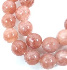 8mm Natural Sunstone Gemstone Round Beads 15"