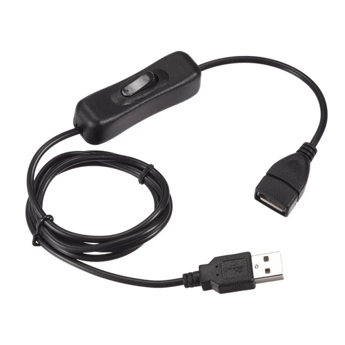 USB Kabel mit Schalter Stromkabel Verlängerungskabel für LED Schreibtischlampe