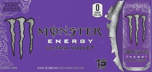 The monsters big into energy LUCK パープル 紫 Monster Ultra Violet Sugar Free Energy Drink - Lunds & Byerlys