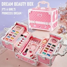 Kids Makeup Kit For Little Girls 49 Pcs Washable Makeup Kit Kids Real