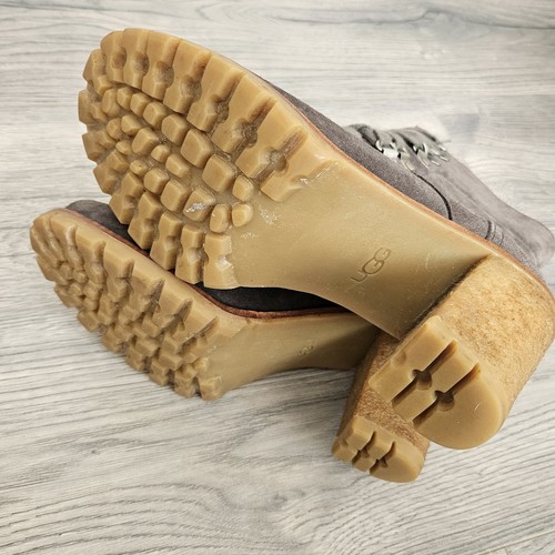 Botas para mujer UGG Australia Fabrice carbón gamuza tacón talla UK 5,5 Reino Unido PVP £190 - Imagen 11 de 14