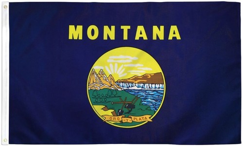 New Listing6 x "Montana" flag 3x5 ft polyester banner sign state Mt ov