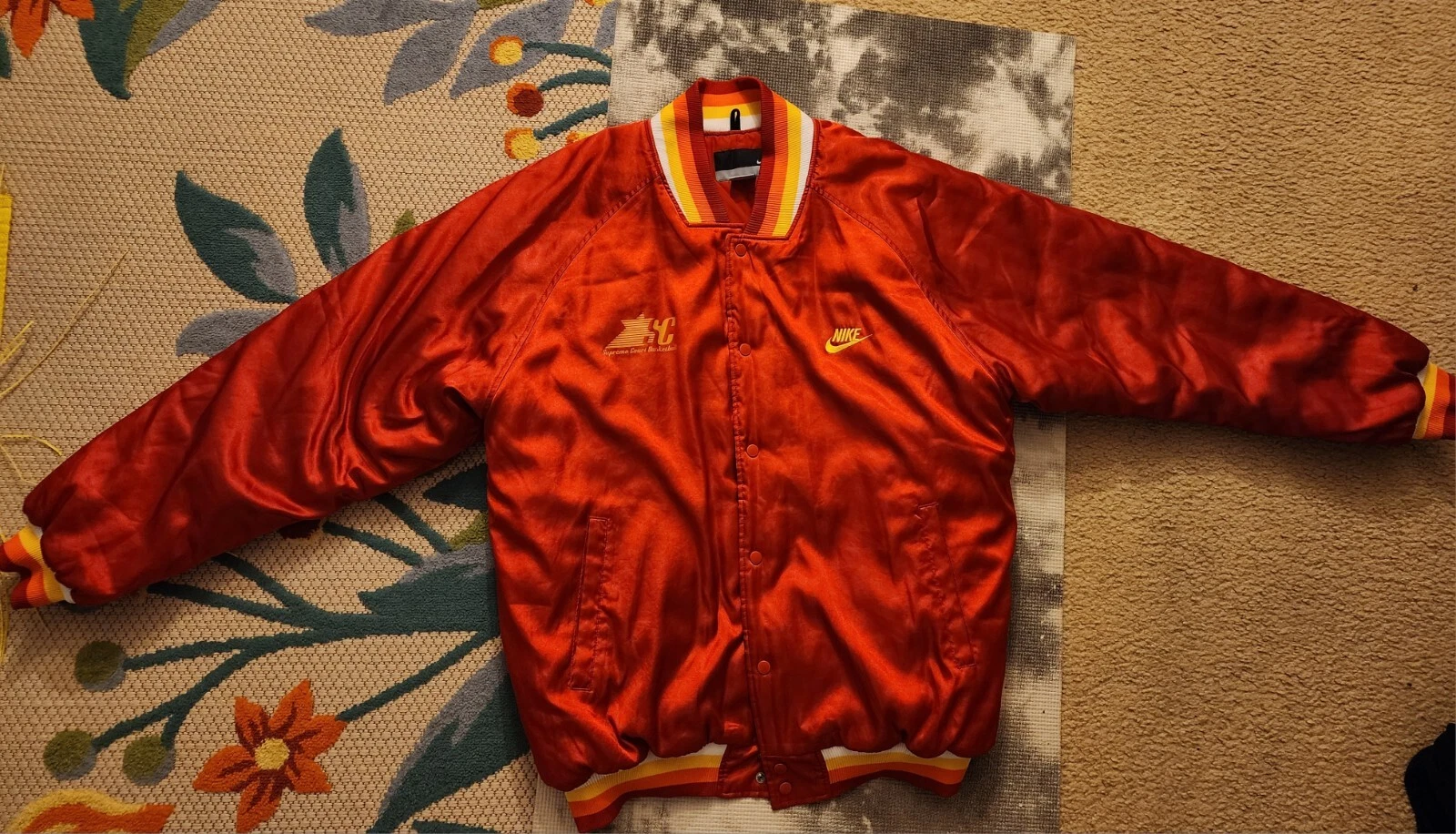 Nike Satin Puff Jacket Vintage Rétro Cour Suprême XXL
