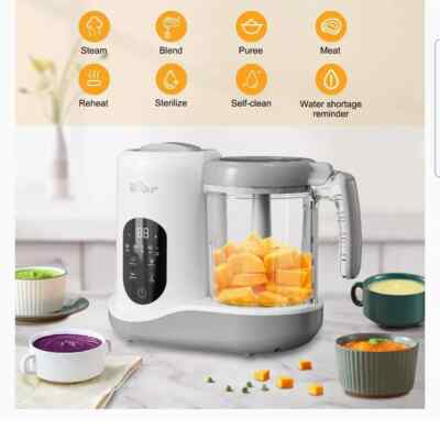 BEAR Baby Food Maker One Step Baby Food Processor Steamer Puree Blender NEW 